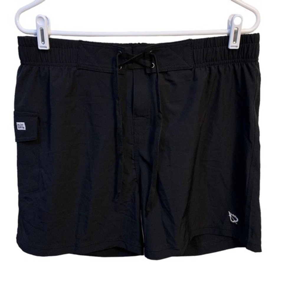 NWT Baleaf Black Swim Shorts with Pocket and Draw Strings. Plus Size 2X Unisex